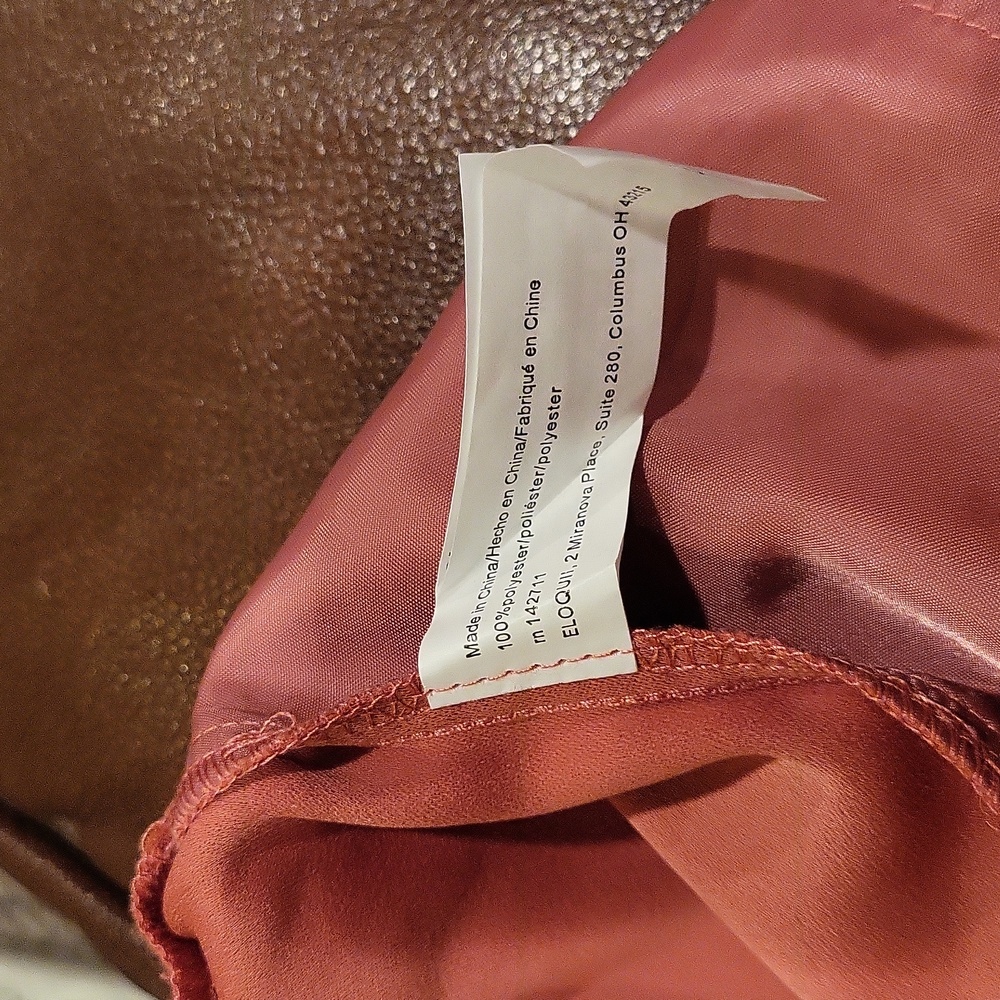 Eloquii Size 24 Coral Dress Cargo Pants - Picture 5 of 5